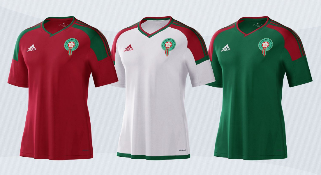 Les nouveaux maillots de foot du Maroc CAN 2017 - Maillots Foot Actu