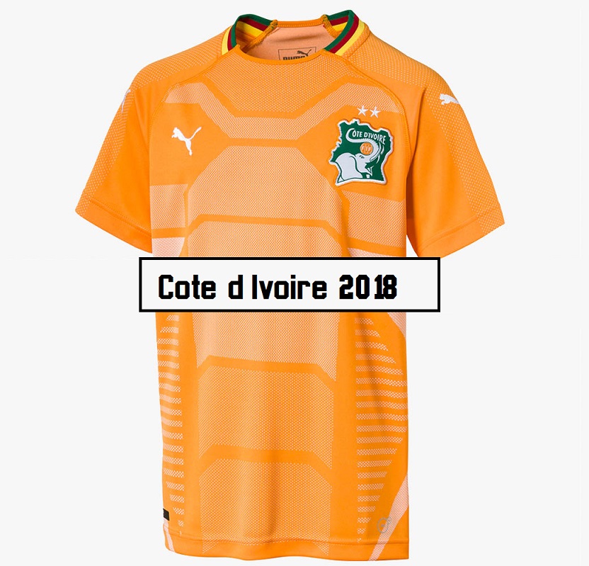 Cote d'Ivoire 2018 les maillots de foot Puma - Maillots Foot Actu