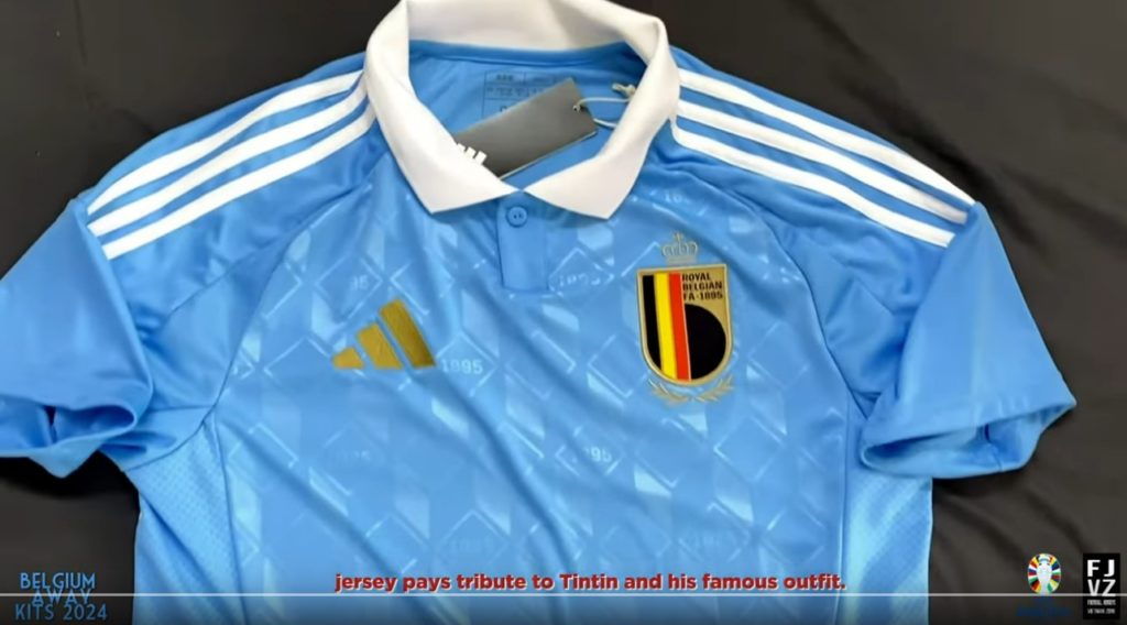 Nouveaux maillots de football Belgique Euro 2024