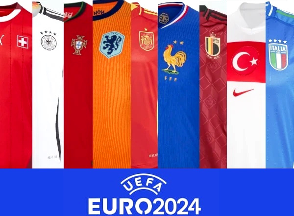 tous les maillots de foot Euro 2024