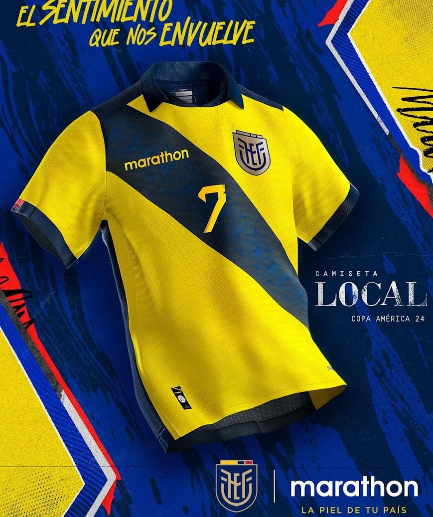 Equateur 2024 maillot de foot domicile