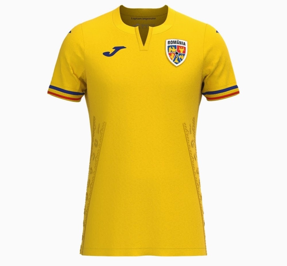 Roumanie Euro 2024 maillot de foot domicile