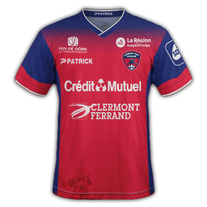 Clermont maillot domicile 2021-2022